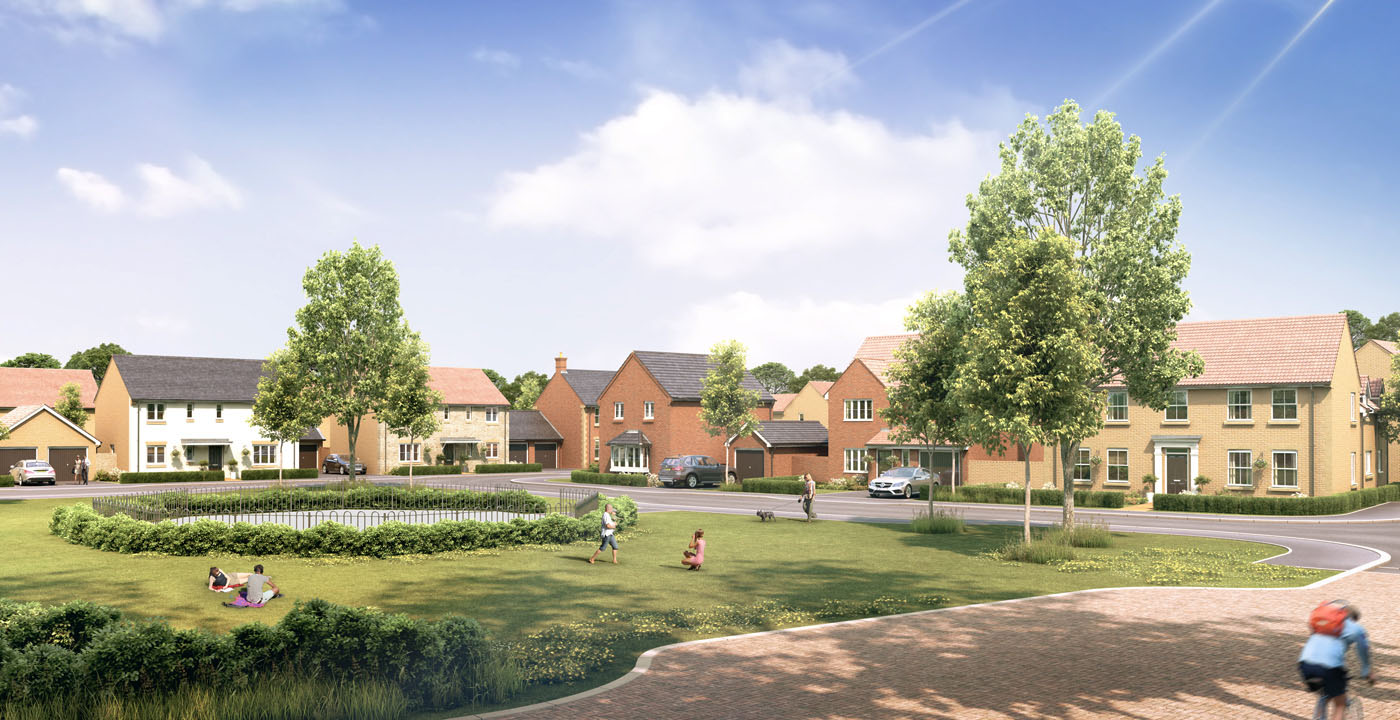 Larkfleet Homes Norfolk and Suffolk, example of Larkfleet Homes development